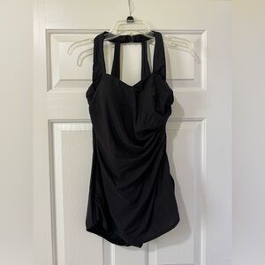 Lands’ End black one piece swimsuit size 10L